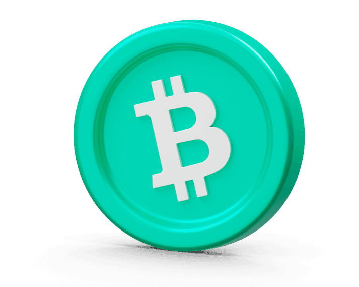 BCH cryptocurrency 3D illustration