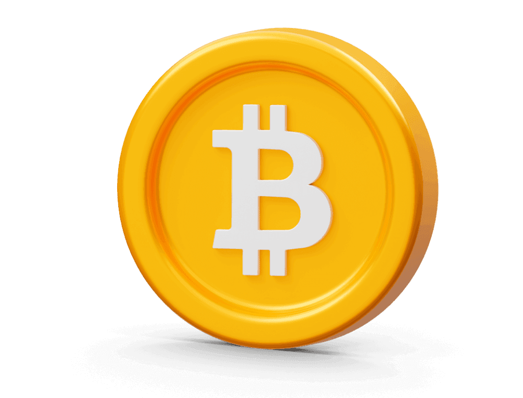 BTC cryptocurrency 3D illustration