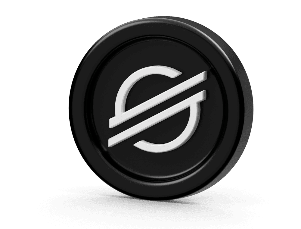 XLM cryptocurrency 3D illustration