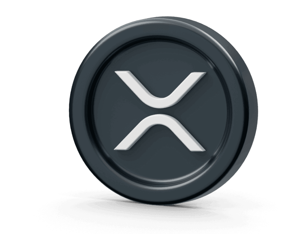 XRP cryptocurrency 3D illustration