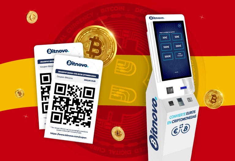 Bitnovo y Eurocoin convertirán a España en el tercer país con mas cajeros de criptomonedas del mundo